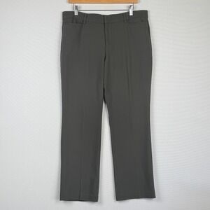 Liverpool Womens 12 31 Petite Trousers Olive Green Straight Leg‎ Stretch Pants